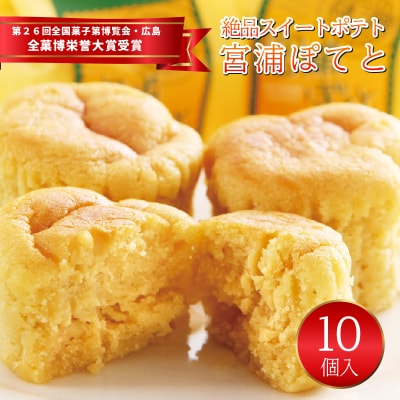 【全菓博栄誉大賞受賞】宮浦ぽてと 10個入(スイートポテト)[179-001]