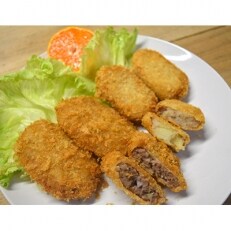 老舗お肉屋さんの地元で愛されている手作りコロッケ&メンチカツセット(各10個入)