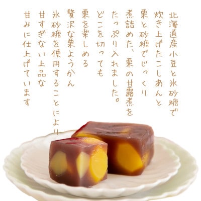 栗がごろごろ　恵那の栗ようかん　2本