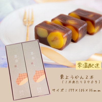 栗がごろごろ　恵那の栗ようかん　2本