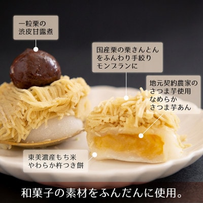 和栗のくりきんとんモンブラン(スイートポテト大福入)
