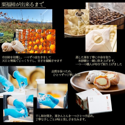 敬老の日ギフト(熨斗付き) 栗福柿 10個入　市田柿に栗きんとんを包んだ良平堂の贅沢和菓子