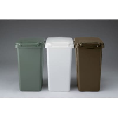 ごみ箱　連結　45L　ブラウン　2個組