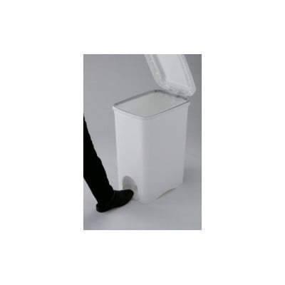 ごみ箱　プッシュペダルペール　45L　ホワイト　1個