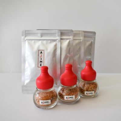 LGASIA (ルガシア) オリジナルスパイスAJIME 15g×3本、詰め替えパック15g×4袋