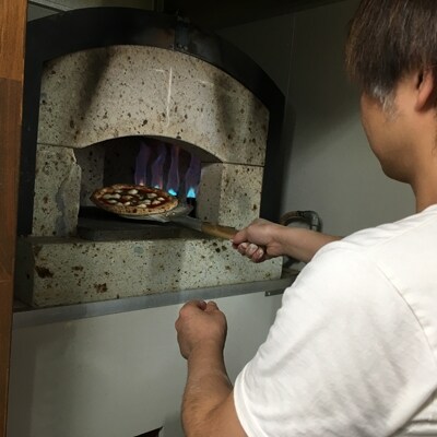 REICAFEこだわり本格石窯ピザ  人気のスペシャリテ3種(マルゲリータ　とり　味噌　ラズベリー)