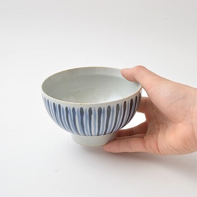 【波佐見焼】二色十草 ペアお茶碗(箱入り) PA118