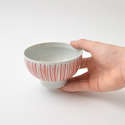 【波佐見焼】二色十草 ペアお茶碗(箱入り) PA118