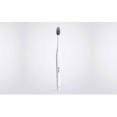 guguペンタゴン備長炭極細毛ハブラシホワイト6本セット　E032