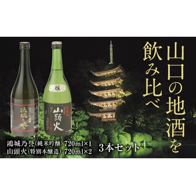 地酒 鴻城乃誉・山頭火飲み比べ D051