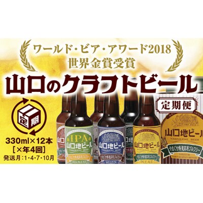 WBAワールド・ビア・アワード2018世界金賞受賞】山口地ビール定期便(4