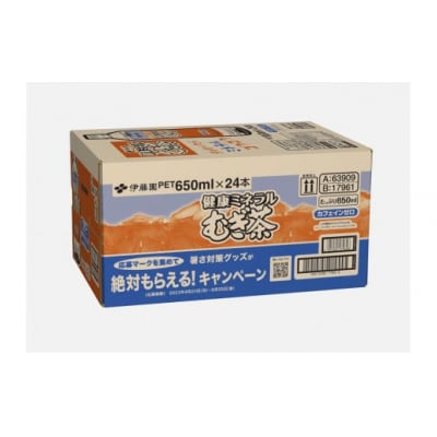 伊藤園　健康ミネラルむぎ茶650ml 24本(1ケース) D226