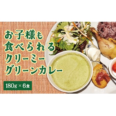 辛くないクリーミーグリーンカレー6食セット D130