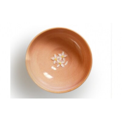 萩焼みかんの花の鉢セット D270