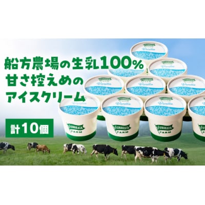 船方農場のアイスクリームセット(10個入り) D363