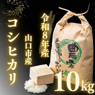 農家直送!山口市産新米「コシヒカリ」精米10キログラム D569