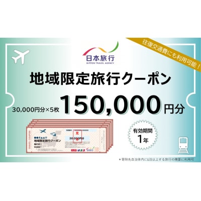 山口市宿泊プランコーディネート券(150000円分)日本旅行 地域限定旅行クーポン　A110