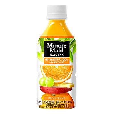 ミニッツメイド朝の健康果実オレンジブレンド 350mlPET 2ケース(計48本)