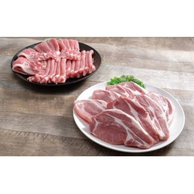 とやまポーク　ロースうす切り【800g】とローステキカツ用【800g】セット