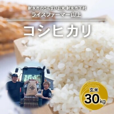 【令和8年産 新米予約】富山県射水市産コシヒカリ30kg(玄米)【農家直送】