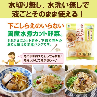 「うまみ丸ごと野菜 国産ささがきごぼう 100g」×20袋