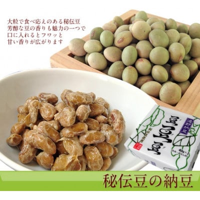 遠野納豆「豆・豆・豆」食べ比べ10個セット