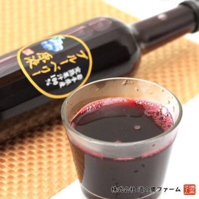 【栽培期間中農薬不使用】遠野のブルーベリーから絞った原液 180ml×2本セット 道の奥ファーム