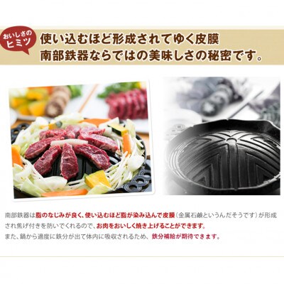 南部鉄器製ジンギスカン鍋で焼くジンギスカンセット【元祖「あんべ」の遠野ジンギスカン】