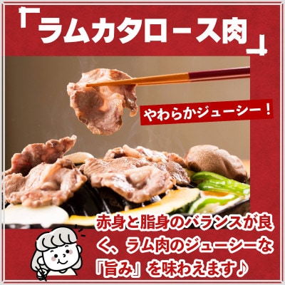 ラムカタロース肉1kg 秘伝のタレつき(5～6人前)【元祖「あんべ」の遠野ジンギスカン】