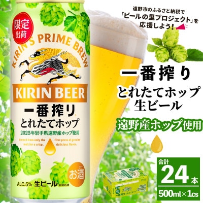 キリン 一番搾り とれたてホップ 生ビール 500ml×24本 1ケース【25年11月より順次発送】