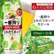 【毎月定期便】キリン 一番搾り とれたてホップ 生ビール 2023 500ml&times;24本全6回