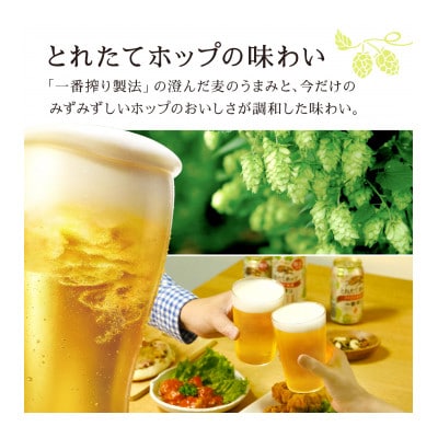 【毎月定期便】KIRIN 一番搾り とれたてホップ 生ビール 350ml×24本 1ケース全6回