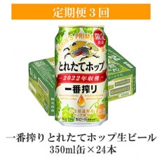 2023年2月発送開始『定期便』一番搾りとれたてホップ生ビール 350ml&times;24本 全3回