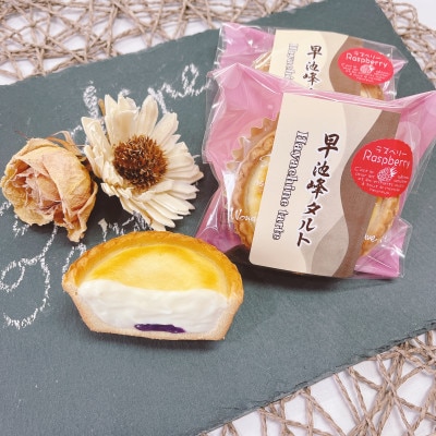 早池峰タルト (ラズベリージャム入りクリームチーズタルト)14個入 【佐々久菓子店】 冷凍