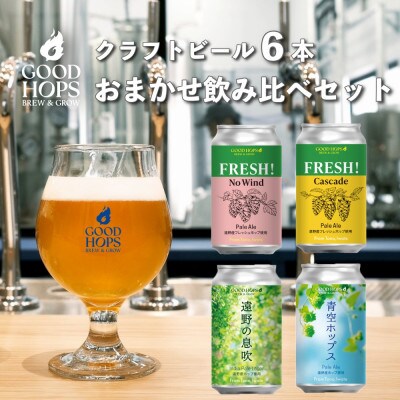 クラフトビール GOOD HOPS おまかせ 飲み比べ 6本 セット 缶ビール 詰め合わせ
