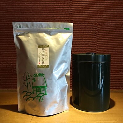近江特上ほうじ茶ティーバッグ7g60P & 特大茶缶
