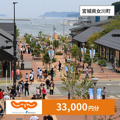 【じゃらんふるさと納税クーポン】 宮城県女川町でつかえる33,000円 クーポン