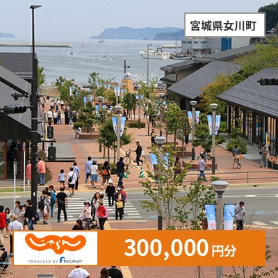 【じゃらんふるさと納税クーポン】 宮城県女川町でつかえる300,000円 クーポン