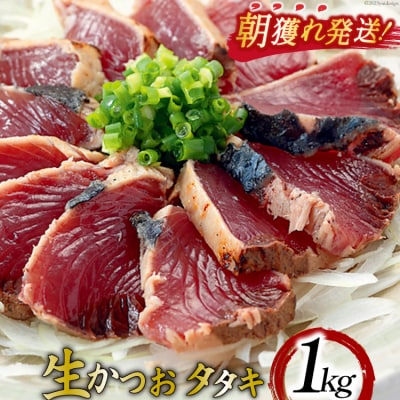 生かつおタタキ 1kg タレ付 真空パック 阿部長商店 宮城県 気仙沼市 20564055