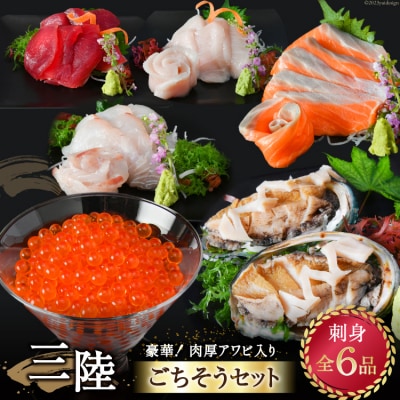 アワビ入! 気仙沼ごちそうセット 刺身 全6品  [20564198]  