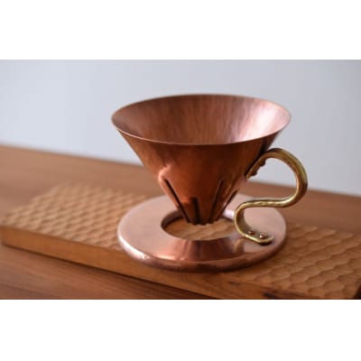 銅製　コーヒードリッパー　(円錐型・simple)【EE04】