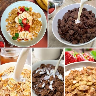 日食コーンフレークセット(5種類10点)【A06】