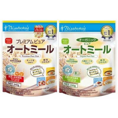 日食オートミール人気2種食べ比べ　計8袋【A15】
