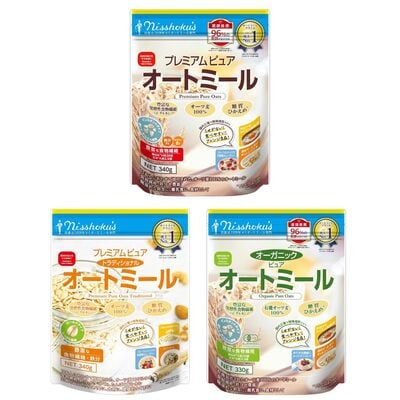日食オートミール人気3種食べ比べ　計12袋【A33】