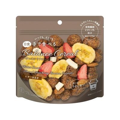 日食 手で食べるバランスシリアル ビターカカオ 18個セット【A35】