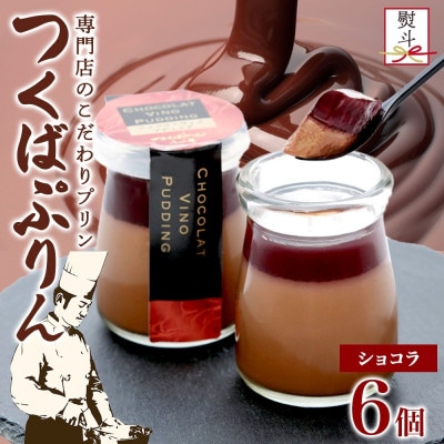 熨斗付き つくばぷりん ショコラ・ヴィノ・プディング 6個 ふじ屋 茨城県桜川市