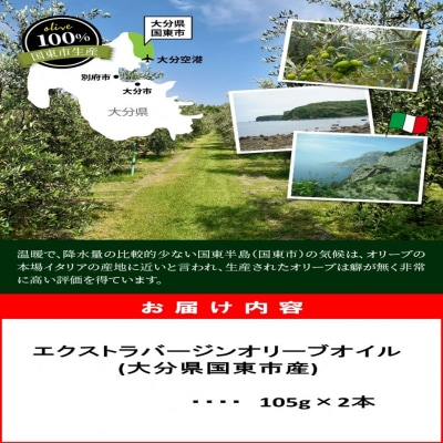 【数量限定】　河野農園のエキストラバージンオリーブオイル 105g×2本 _1922R