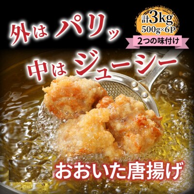 外はパリッと中はジューシー!!おおいた唐揚げ3kg_29225A