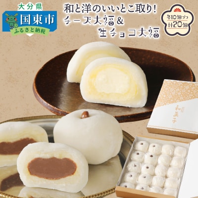 和と洋のいいとこ取り!チーズ大福&生チョコ大福(計20個)_29234A 
