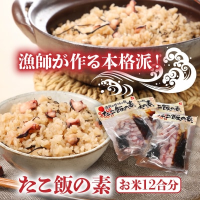 国東半島の本格派漁師めしが作れる!たこ飯の素(お米12合分)_29242A 